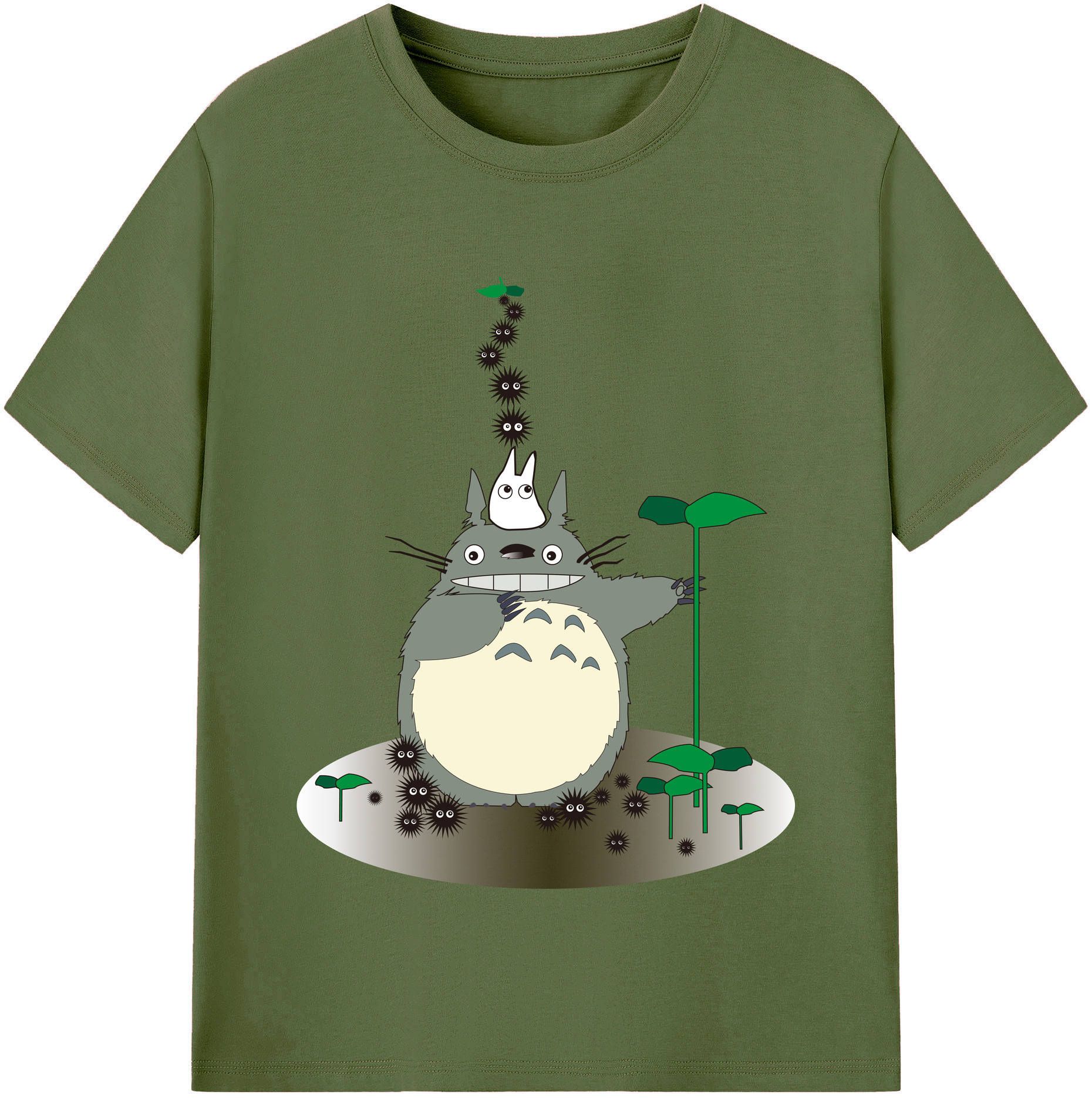 （画像用） となりのトトロ 草壁メイ 草壁サツキ My Neighbor Totoro Satsuki Kusakabe Mei Kusakabe 綿100％半袖Tシャツ（フロントプリント）